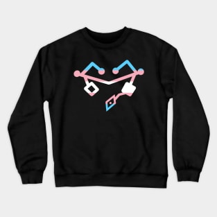 Trans Pride Heart Crewneck Sweatshirt